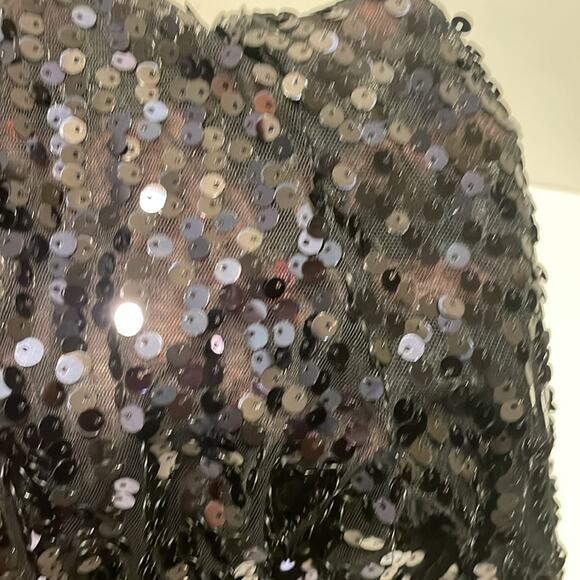 Chico’s Travelers Collection Sequin Ginger Jacket Navy Size 0 Women's Small - Picture 3 of 3